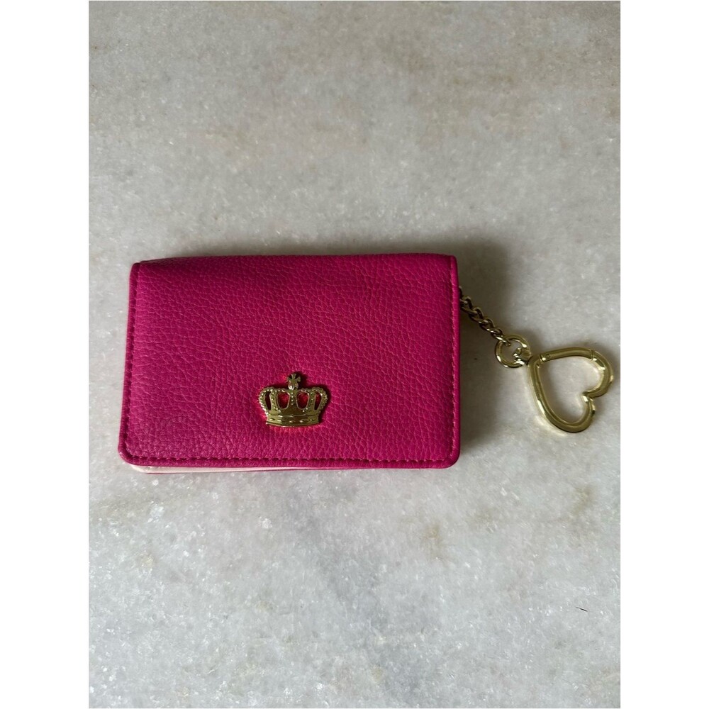 Juicy by Juicy Couture Crowd Pleaser Hot Pink Single Fold Wallet Card Holder